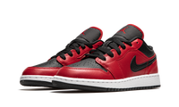 Air Jordan 1 Low GS Black Pebbled 553560 605