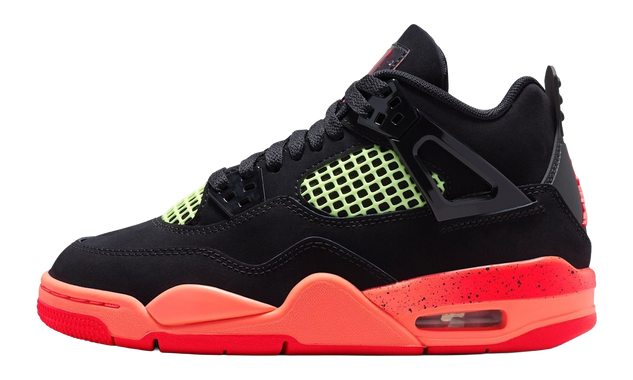 Air Jordan 4 Retro GS Black Infrared Barely Volt II1271 001