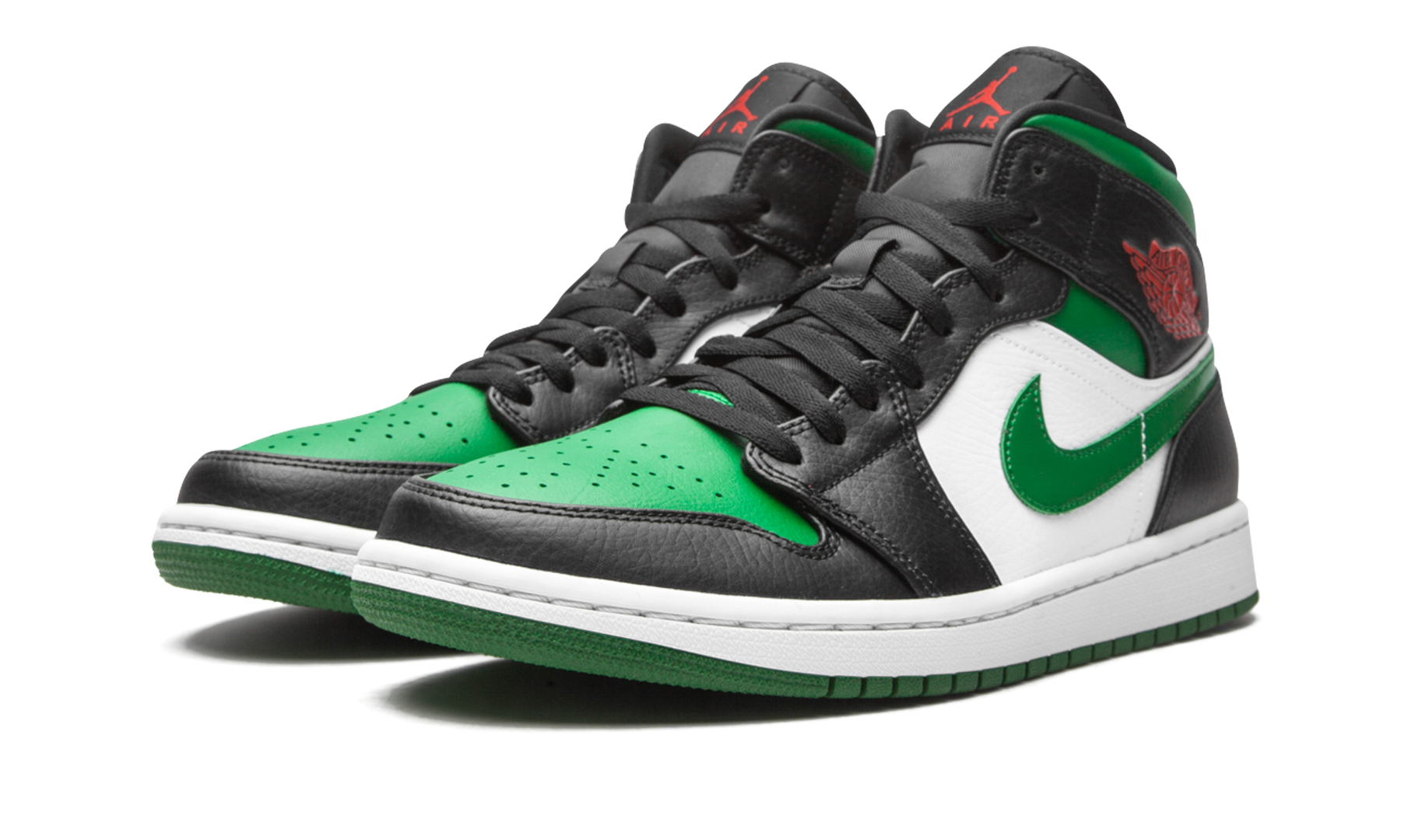 Air Jordan 1 Mid Green Toe 554724 067