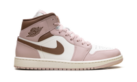 Jordan 1 Mid WMNS Pink Oxford Brown BQ6472 620
