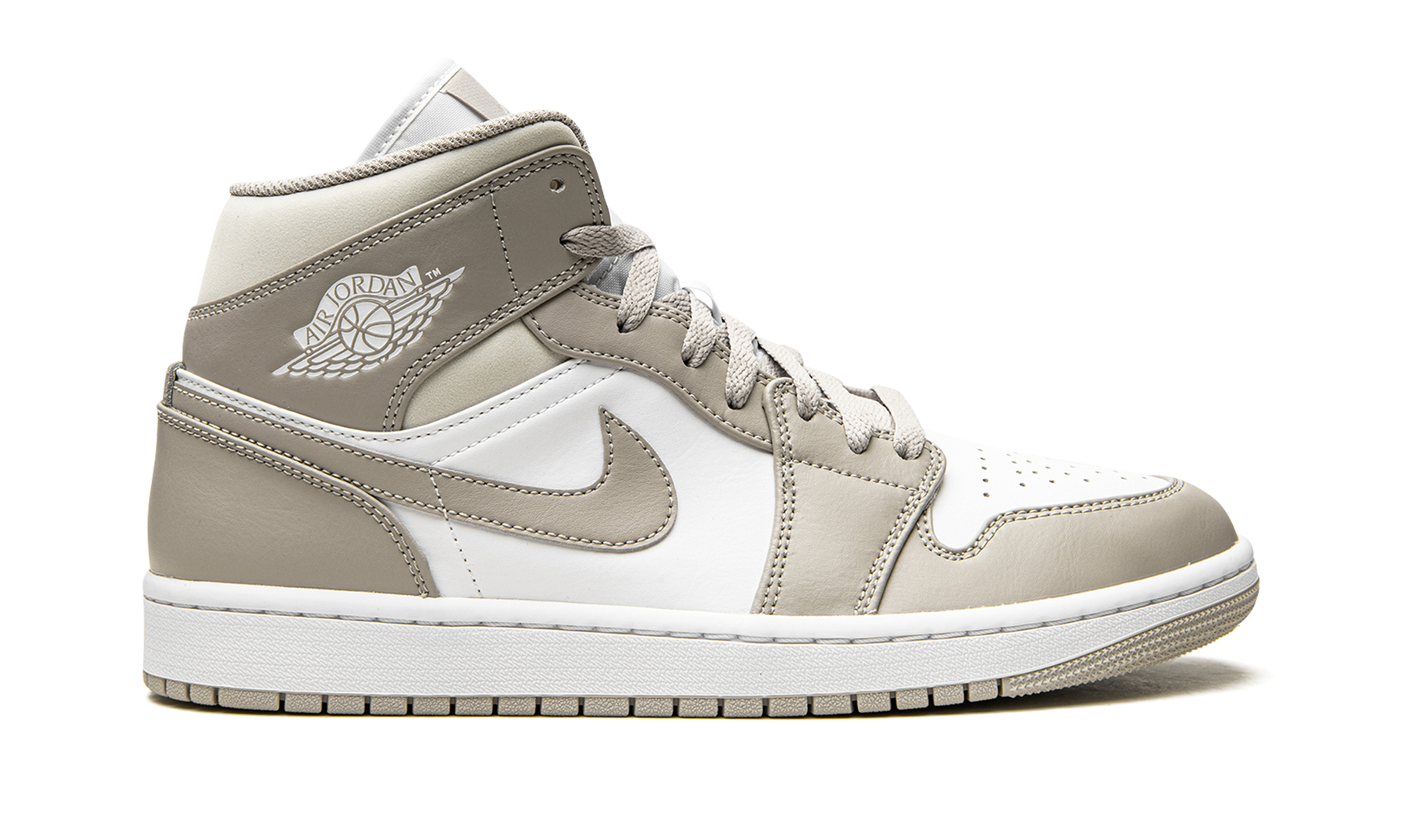 Air Jordan 1 Mid Linen / College Grey 554724 082