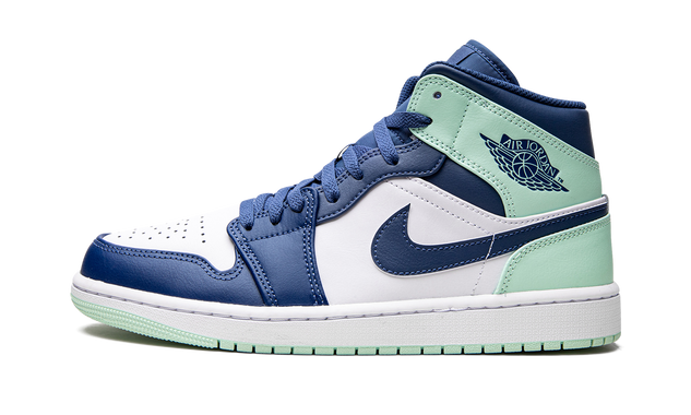 Air Jordan 1 Mid Blue Mint 554724 413