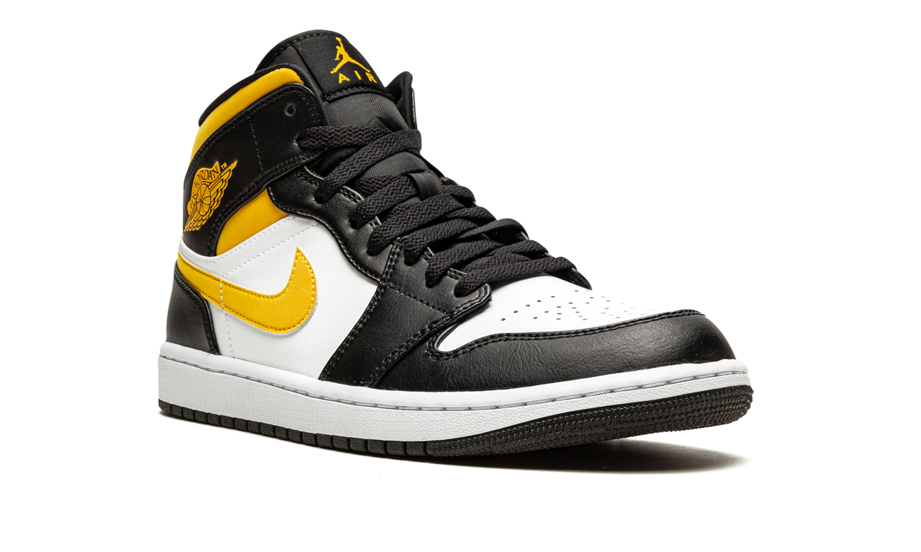 Air Jordan 1 Mid White / Pollen / Black 554724 177