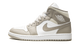 Air Jordan 1 Mid Linen / College Grey 554724 082