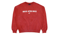 Air Jordan x Nigel Sylvester Brick After Brick Fleece Crewneck Sweatshirt Vermilion / Sail IQ8154 671