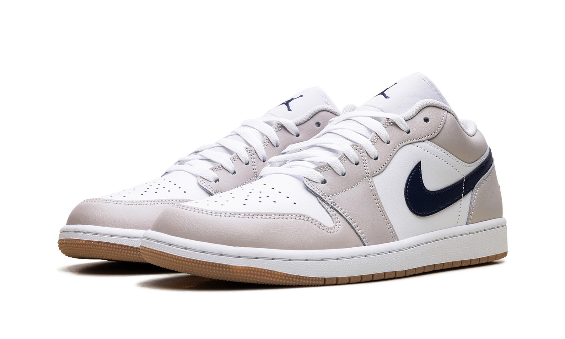 Jordan 1 Low Midnight Navy Neutral Grey 553558 146
