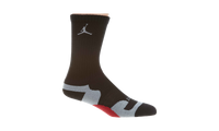 Jordan Game Dry Crew Socks Black Grey Red 441342 016