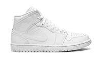 Air Jordan 1 Mid Triple White 554724 136